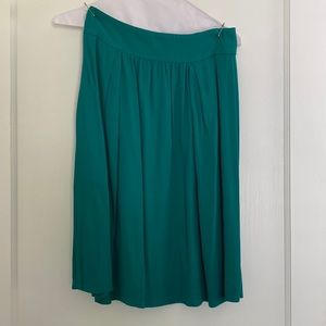 Pippa teal green midi skirt
